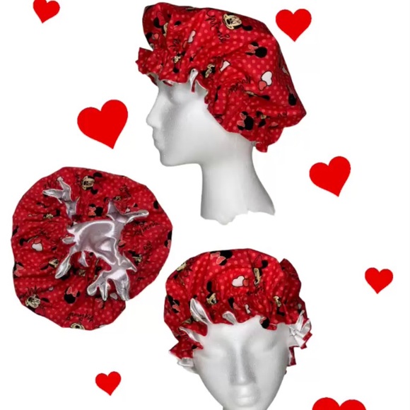 Other - Kids Satin bonnets red size small